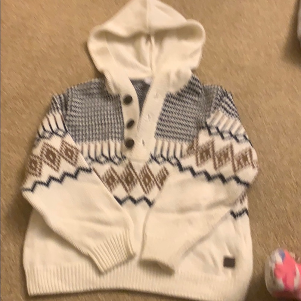 Boys sweater with hood